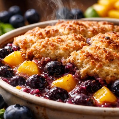 Image of Blueberry Mango Wheat Cobbler