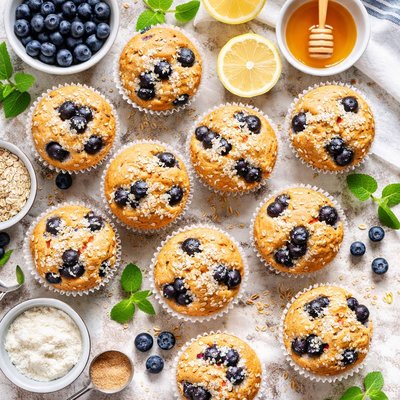 Image of Blueberry Muffins Fat Wheat Free