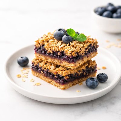 Image of Vegan Blueberry Oat Bars