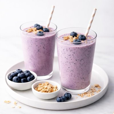 Image of Blueberry Oat Smoothies