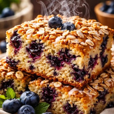 Image of Blueberry Oatmeal Breakfast Cake