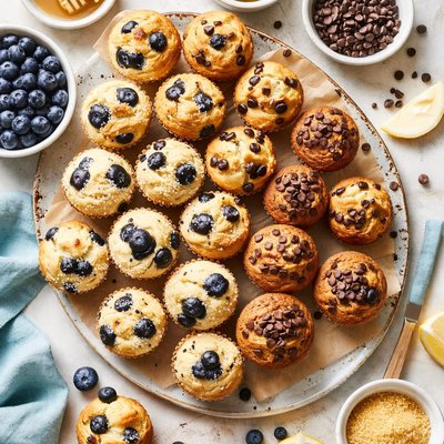 Image of Blueberry or Chocolate Chip Mini Muffins