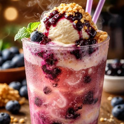 Image of Blueberry Pie a La Mode Italian Soda