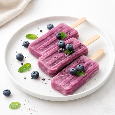 Image of Blueberry Popsicles