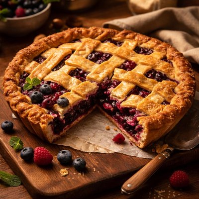 Image of Blueberry Raspberry Pie
