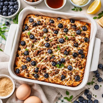 Image of Blueberry Sausage Breakfast Cake