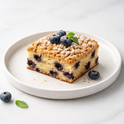 Image of Blueberry Snack Cake with Streusel Topping