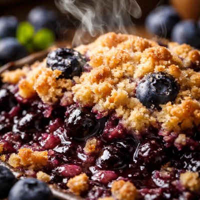 Image of Blueberry Streusel Cobbler