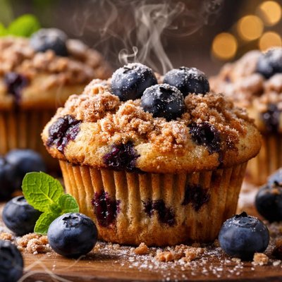 Image of Blueberry Streusel Muffins