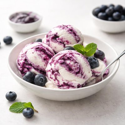 Image of Blueberry Swirl Ice Cream