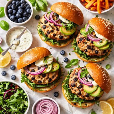 Image of Blueberry Turkey Burgers