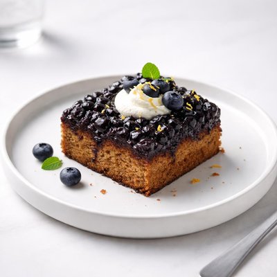 Image of Blueberry Upside Down Ginger Cake