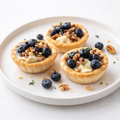Image of Blueberry Walnut and Brie Tartlets