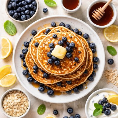 Image of Blueberry Whole Wheat Pancakes