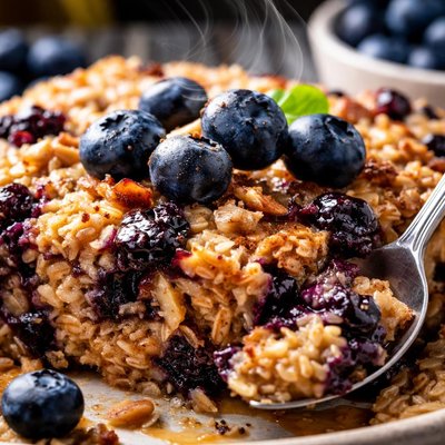 Image of Bluebery Oatmeal Breakfast Bake