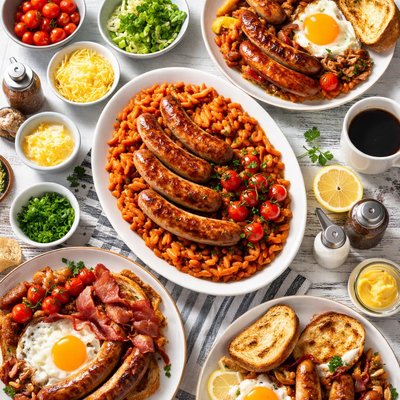 Image of Bodacious British Bangers and Baked Beans Brunch