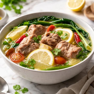 Image of Boiled Pork with Lemon Sinigang Na Baboy