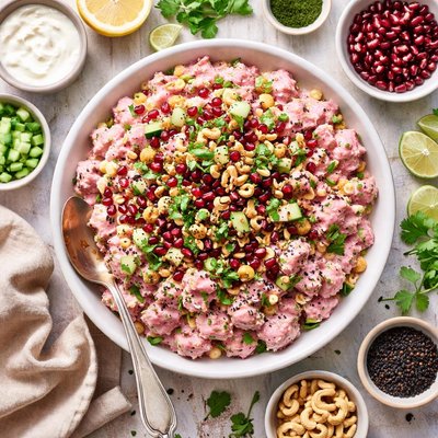 Image of Bollywood Potato Salad Pink Potato Salad