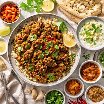 Image of Bombay Lamb with Lentils and Banana Raita