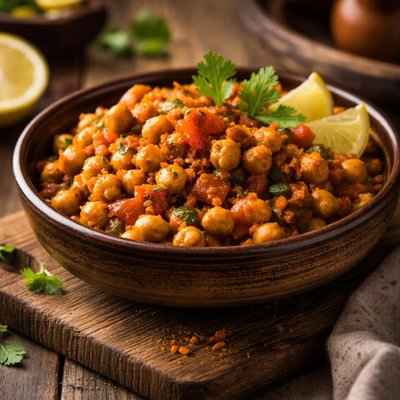 Image of Bombay Spiced Chickpeas Tomatoes