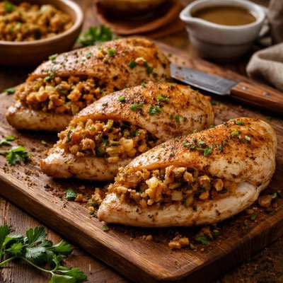 Image of Boneless Chicken Breasts with Stuffing Mix