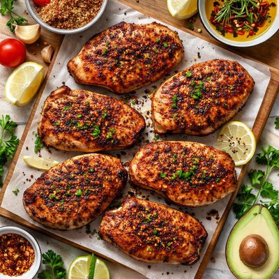 Image of Boneless Pork Chops with Spicy Rub