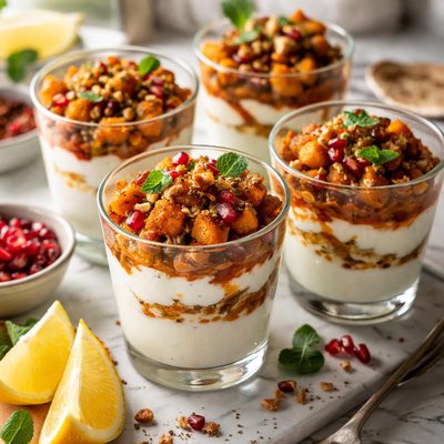 Image of Borani Kadu Roasted Butternut Squash Verrines in the Afghan Man