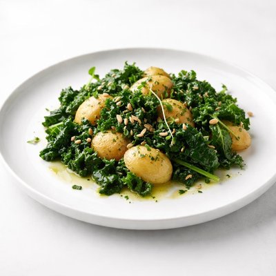 Image of Borecole Dutch Kale and Potatoes