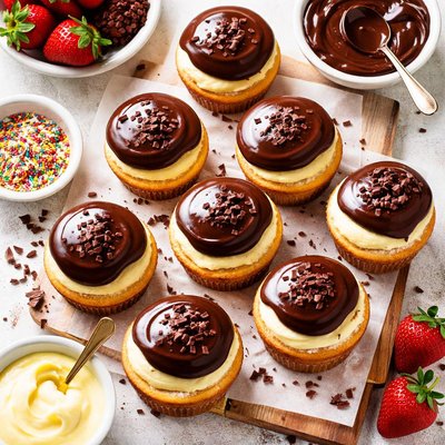 Image of Boston Cream Pie Cupcakes