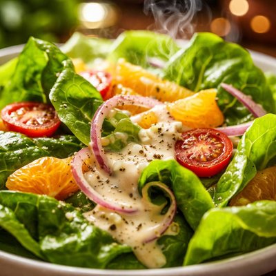 Image of Boston Lettuce Salad with Creamy Orange Shallot Dressing