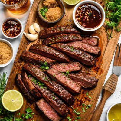 Image of Bourbon and Brown Sugar Marinated Steak
