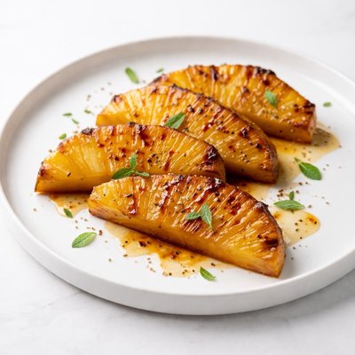 Image of Bourbon Broiled Pineapple