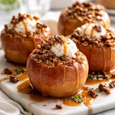 Image of Bourbon Butterscotch Baked Apples