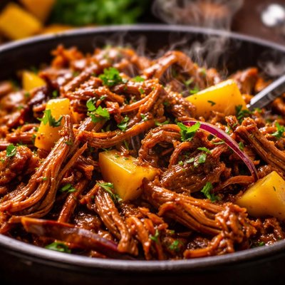 Image of Bourbon Mango Pulled Pork for the Slow Cooker