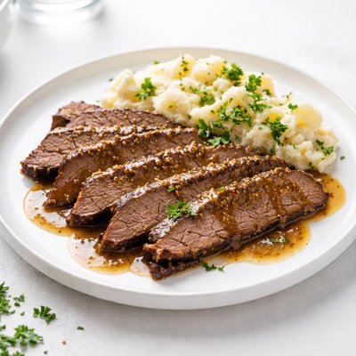 Image of Bourbon Mustard Brisket Crock Pot