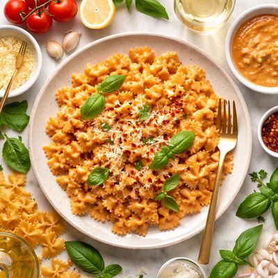 Image of Bow Tie Pasta and Vodka Sauce