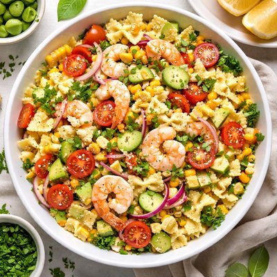 Image of Bow Tie Seafood Salad