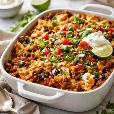Image of Bow Tie Taco Casserole