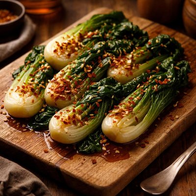 Image of Braised Baby Bok Choy