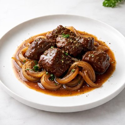 Image of Braised Beef and Onions