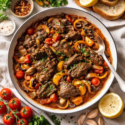 Image of Braised Beef Liver with Vegetables Ii