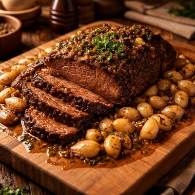 Image of Braised Brisket with 36 Cloves of Garlic