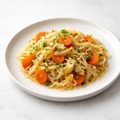 Image of Braised Cabbage Carrots Onions