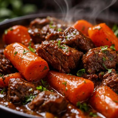 Image of Braised Carrots and Beef