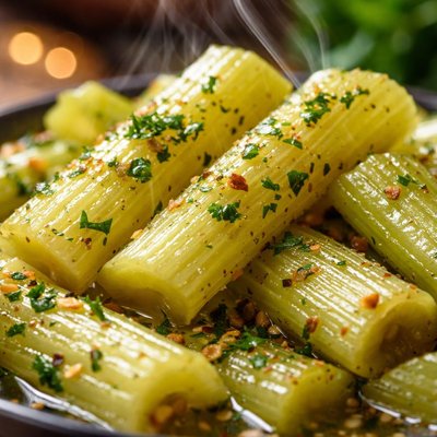Image of Braised Celery with Vermouth Butter Glaze