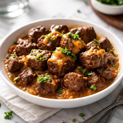 Image of Braised Cheddar Beef Cubes