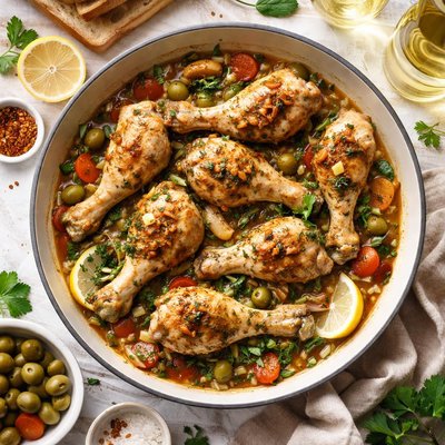 Image of Braised Chicken Drumstick with White Wine