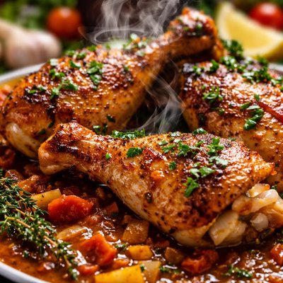 Image of Whole30 Braised Chicken Legs