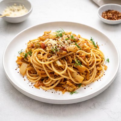 Image of Braised Fennel and Onion Pasta Sauce