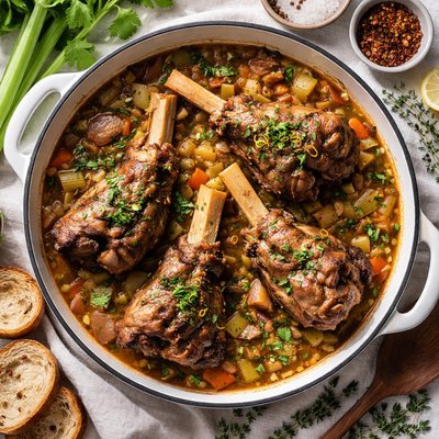 Image of Braised Lamb Shanks with Celery